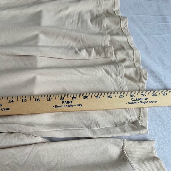 LAKE Sleepwear DreamModal Ribbon Long-Long Pajama Top Cream Small long sleeve - Picture 6 of 7